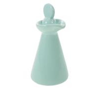 VICASKY Ceramic Essential Oil Perfume Bottle 70ml Mini Dropper Jar for Spa Salon Use, Vintage Blue Travel Cosmetic Storage Container