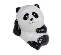 VICASKY Ceramic Panda Incense Stick Holder with Smooth Lines for Home Office Yoga Room Air Purifying Zen Decor Stress Relief Aromatherapy Burner