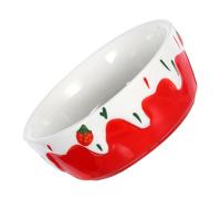 VICASKY Ceramic Small Animal Food Bowl Antispill Design for Hamsters Guinea Pigs Chinchillas Rabbits Hedgehogs Smooth Easy Clean Pet Dish with Cute Appearance for Clean Feeding and Cage