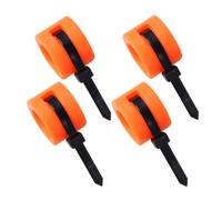 VICASKY Chain Protector Rubber Rings Anti-collision 4 Pcs Mountain Bike | Road Bicycle and Mountain Bike Use, Orange Rubber, Lightweight Protective Clips, Rear Fork Fit
