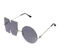 VICASKY Chic Letter Sunglasses Creative PC and Alloy Frame for Young People Photo Prop and Decorative Eyewear for Festival Parties and Taking Pictures