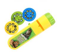 VICASKY Chic Projection Flashlight Lightweight Educational Interactive Plaything for Hand-eye Coordination Development Portable Zoo Animal Projector
