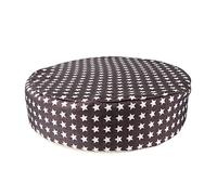 VICASKY Children Dining Chair Cushion and Kids Heightening Pad for Baby, Non-Slip Sponge Seat Cushion Comfortable Soft Coffee Design, 32cm Diameter 8cm Thick for Home Use