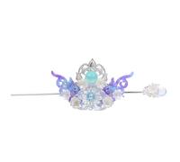 VICASKY Chinese Ancient Style Tiara Classic Hairpin Alloy Fine Workmanship Simple and Elegant Design Photo Prop for Friends Who like Traditional Chinese Things