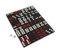 VICASKY Chinese Paigow Traditional Solid Tiles Board Game for Travel Party Entertainment with Deep Engraved Surface and Craftsmanship