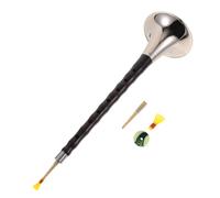 VICASKY Chinese Traditional Suona Wind Instrument for Beginners D Key Ebony Wood with Reed and Air Chamber Folk Music Instrument for Learning and Performance Random Color