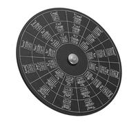 VICASKY Chord Plate Aluminum Alloy Music Wheel Chord Theory Wheel Circle Guitar Accessories Melody Tool for Instruments Sturdy