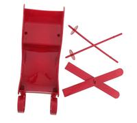 VICASKY Christmas Sleigh Decoration with Red Skiing Board Lightweight DIY Ornament for Festive Tabletop Display Xmas to Enhance Holiday Atmosphere