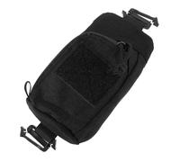VICASKY Clip on Pouch for Backpack Shoulder Strap, Tactical Tool Bag Buckle Design, Made of Sturdy Nylon and Abs, Black Colour, Not Easy to Fall, for Hiking and Everyday Carry