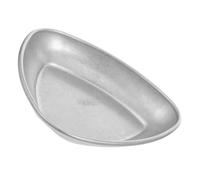 VICASKY Coffee Bean Display Tray with Lightweight Versatile Use Stainless Steel and Vintage Style Medium Size Powder Pan Serving Dish for Coffee Shops and Display Events