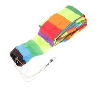 VICASKY Colorful Kite Tail Ribbon Attachment Long Rainbow Streamer DIY Flying Kite Decor with Connector Hook Easy to Use Cloth Stitching
