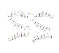 VICASKY Colorful Love False Eyelashes Heart Eyelashes for Halloween for Cosplay Natural-looking Fake Lashes for Stage Parties
