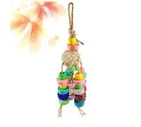VICASKY Colorful Parrot Chew Hanging Bird Cage Accessory for Parakeets Cockatiels Birds Safe Bite Playground for Climbing and Exploring Random Color