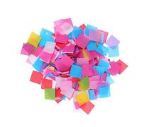 VICASKY Colorful Wedding Confetti Pack Thin Lightweight Square Paper Pieces for Engagement and Wedding Party Decoration Reusable DIY Decorative Accessories to Create Romantic Atmosphere
