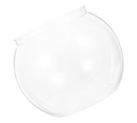 VICASKY Compact Clear Plastic Fish Bowl Small Desktop Aquarium Tank for Betta Fish and Goldfish Breeding Fall Resistant Stylish Design for Home and Office Use