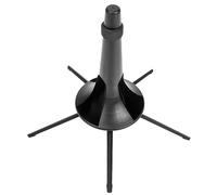 VICASKY Compact Metal Clarinet Stand Black 5-leg Base and Cotton Support, Portable Trumpet and Oboe Holder Rack for Musical Instrument Storage and Display