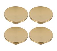 VICASKY Compact Pan Lid Knobs 4pcs, Golden Stainless Steel Pot Lid Accessories, Replaceable Handles for Saucepan, Casserole, Wok & Slow Cooker
