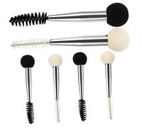 VICASKY Complete Makeup Brush Set Sponge Applicator Includes Eyebrow Brush and Sponge for Foundation 6 Pieces for Face and Eyes