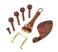 VICASKY Complete Violin Fiddle Accessories Set Tailpiece Chinrest Endpin Tail Gut 4 Pegs Diy Violin Parts Uk