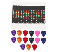 VICASKY Convenient Guitar Learning Tools 3 Sets Guitar Fretboard Stickers Picks for Scale Assistance Random Color