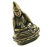 VICASKY Copper Avalokitesvara Statue Vintage Tabletop Avalokitesvara Statue Decor Small Buddha Modeling with Good Stability and Not Easy to Knock, Retro Chinese Style Guanyin Ornament