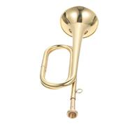 VICASKY Copper Beginner Bugle Trumpet for Military Orchestra and School Band - Classic Brass Wind Instrument with Mouthpiece, Acoustic Cavalry Horn for Band Performances