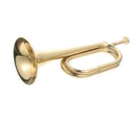 VICASKY Copper Bugle Trumpet for Beginners, Professional Wind Instrument, Old-style Military Bugle Suitable for School Bands and Marching Use