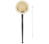 VICASKY Copper Chime Wooden Fish Ritual Instrument for Sound Healing Percussion Instrument Chinese Music Mallet