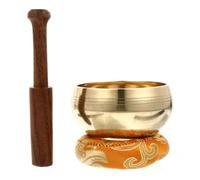 VICASKY Copper Singing Bowl with Striker and Cushion, Portable Tibetan Style Meditation Bowl for Yoga and Therapeutic Sound Healing Color Random Color