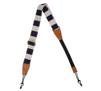 VICASKY Cotton Ukulele Strap Crossbody Sling Adjustable Blue Plaid Ukulele Belt Replacement for Tenor and Soprano Suitable for Adults and Beginners