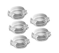 VICASKY Cover and White Stove Pp Press Material to Gas Buckle with Knob 5pcs Covers Child Proof Safety Protector for Open, Long-Lasting Microwave Oven Kitchen