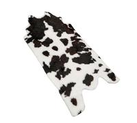 VICASKY Cow Print Floor Mat with Anti-skid Backing, Machine Washable Acrylic Carpet Featuring Fine Workmanship and Soft Texture, for Bedroom Or Bathroom Decor