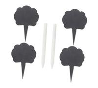 VICASKY Creative Cheese Marker Set with Cloud Shaped Labels and Chalk Pens Decorative Cheese Toppers for Cakes Cupcakes Desserts Multipurpose Plant Labels for Party Food