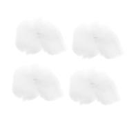 VICASKY Creative Cloud Ornaments 4Pcs Star Hanging Ornament for Decoration Faux Pendant Party Wedding Nursery Home Decor Easy to Hang Dreamy Aesthetic 15 Inch Diy Room White Simulated Cotton