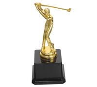 VICASKY Creative Golf Trophy Cup Model for Decorative Award for Sports Competitions Golfing Figure Trophy Decor to Inspire Young Winners