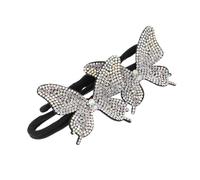 VICASKY Crystal Butterflies Hair Bun Maker Set 2 Pieces Elegant Hair Curler Shaper for Women for Stylish Updos