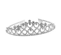 VICASKY Crystal Crown Rhinestone Bridal Wedding Crown Comb Metal Headband Headpiece for Women Wedding Sparkling Hair for Women Rhinestone