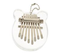 VICASKY Crystal Kalimba Thumb Piano Cartoon Bear Design Music Instrument for Finger Piano Enthusiasts and Musical Toys for Portable Playtime