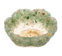 VICASKY Crystal Resin Lotus Flower Jewelry Dish Small Decorative Trinket Bowl for Rings Necklaces Earrings and Keys Stylish Resin Organizer for Entryway and Vanity Storage