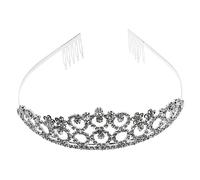 VICASKY Crystal Rhinestone Crown Headdress for Women Elegant Wedding Tiara with Comb for Parties Cosplay and Special Occasions Add Sparkle to Your Bridal Look