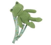 VICASKY Cute for Bag Adjustable with Straps Frog Plush Shoulder, Stylish Green Frog Shaped Backpack and Accessories Women for Casual Daily Use Party