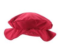 VICASKY Dark Red Renaissance Beret Hat for Men, Foldable and Portable Polyester Flat Brim Cap, for Theatrical Events and School Plays in Medieval Style