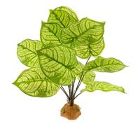 VICASKY Decorative Aquarium Plant with Weighted Base for Reptile and Amphibian Terrariums Realistic Fake Fish Tank Plant for Climbing Snakes and Lizards Natural Look Habitat Decoration