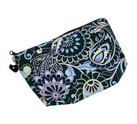 VICASKY Delicate Flower Printed Cosmetics Bag Portable Makeup Use Bag for Travel Outdoor Chic Decorative Beauty Pouch Compact Lightweight Design for Organizing Toiletries Daily Essentials