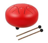 VICASKY Delicate Lotus Model 8-Tone Ethereal Drum 6-Inch Portable Percussion Instrument Non-Slip Classic Inheritance Style Excellent Sound Quality for Music Education and Yoga Meditation