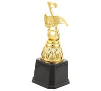 VICASKY Delicate Music Note Shaped Plastic Trophy Smooth Surface and No Burr, Golden Decorative Award for Classroom Rewards and Party Souvenirs