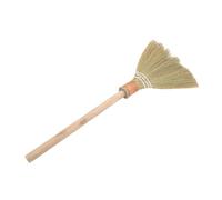 VICASKY Detachable Miscanthus Grass Broom Lightweight Indoor Floor Sweeper Handwoven Natural Household Push Broom for Living Bedroom Kitchen Cleaning