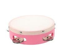 VICASKY Develop Rhythm Skills Pink Sheepskin Boys and Girls Tambourine Drum Perfect for Dance Party