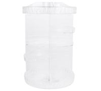 VICASKY Diamond Pattern Cosmetic Storage Box Rotating Display Shelf Acrylic Cosmetics Shelf Makeup Storage