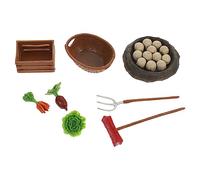 VICASKY Dinosaur Egg Model Farm Toys Set Boys and Girls Farming Tool Toys Mini Vegetable Statues